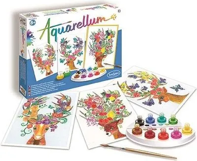 Image de Peinture à l'aquarelle - Aquarellum Cerfs