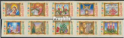 Produktbild von Briefmarken GB - Jersey 2005 Mi 1153II-1162II 2 Fünferstreifen (kompl.Ausg.) postfrisch Weihnachten
