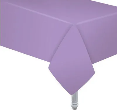 Image de HAPPY BIRTHDAY Nappe en papier couleur lavande (2645C) 132 x 183 cm
