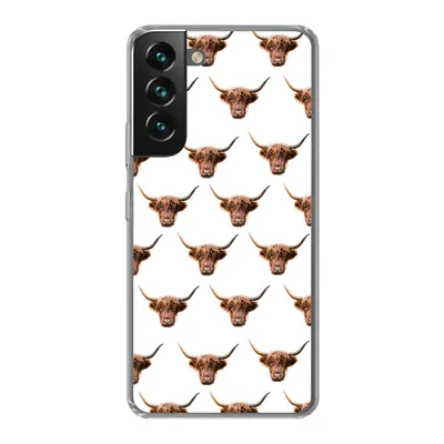 Produktbild von MuchoWow® Handyhülle Schutzhülle Hülle für Samsung Galaxy S22 Plus Schottischer Highlander - Kuh - Muster Silikon Softcase Handy Hülle - Schutzabdeckung