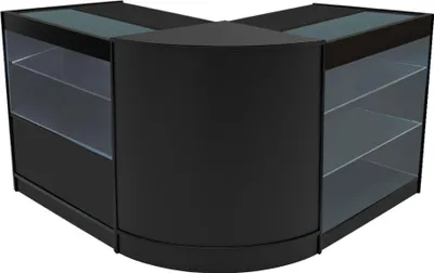 Immagine prodotto di Set di banconi espositivi LED Hera: modello CM60 + K900 + C900 - colore nero