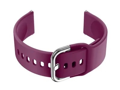 Immagine prodotto di Cinturino in gomma per smartwatch U01 - viola/argento - 20 mm