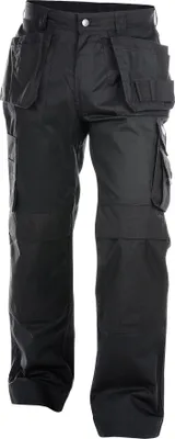 Produktbild von DASSY® Oxford Arbeitshose mit Holstertaschen und Kniepolstertaschen SCHWARZ Gr.66 Länge: STANDARD