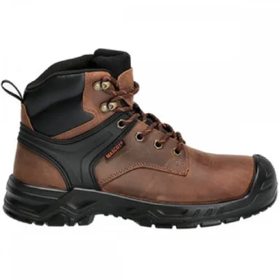 A single work boot is shown against a white background.