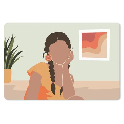 Produktbild von MuchoWow® Mauspad Mousepad Frau - Kleid - Sommer 27x18 cm - Mousepads - Maus Mat - Pad - Mausunterlage - Büroartikel - Desk Matten