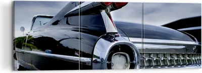Produktbild von Bild auf Leinwand - Leinwandbild - Auto Retro Himmel - 120x40cm - Wand Bild - Wanddeko - Wandbilder - Leinwanddruck - Bilder - Kunstdruck - Wanddekoration - Leinwand bilder - Wandkunst - CA120x40-0159