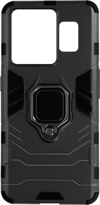Image de Avizar, coque de protection avec support en métal pour Realme GT3, noire