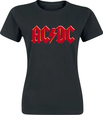 Produktbild von AC/DC T-Shirt Damen Red Logo schwarz XL
