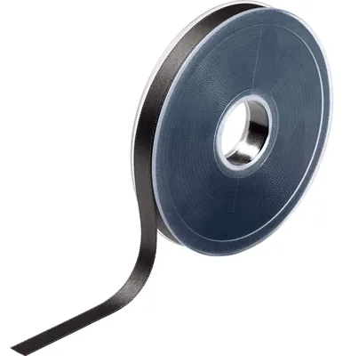 Satijnband 10 mm rot, 100 % Polyester, 25 m