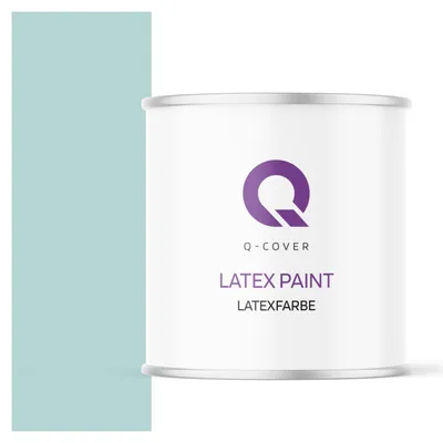 Produktbild von Latexfarbe 2 L Pastellblau 2 L | Innenfarbe | Wandfarbe | Deckenfarbe | Klasse 3 Mattfarbe Scheuerfest Hohe Deckkraft
