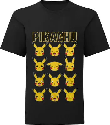 Produktbild von Pokemon Kinder T-Shirt Pikachu HE331 (104) (Schwarz)