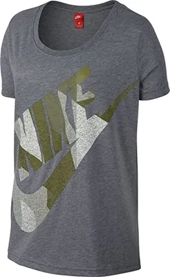 Produktbild von Nike Womens NSW Tee SS Skyscraper Kurzarm Damen T-Shirt grau Grösse: XS
