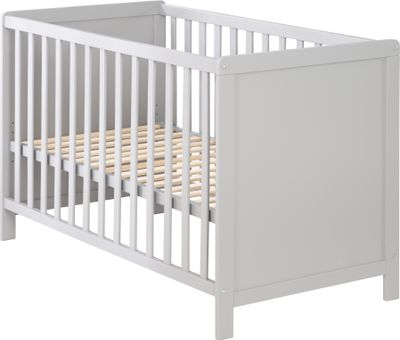 roba Beistellbett, taupe, höhenverstellbar, inkl. Lattenrost und passender Matratze, 60 x 120 cm