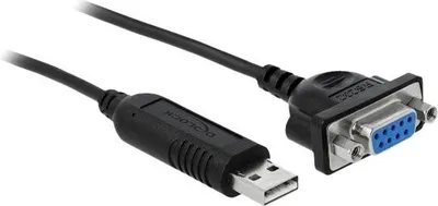 Produktbild von Delock Adapter USB 2.0 Typ-A zu 1 x Seriell RS-232 DB9