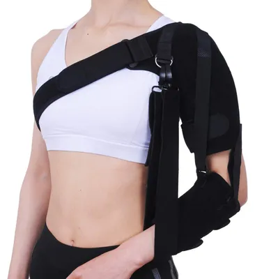 Produktbild von Armstütze, verstellbar mit Stabilisator – Schulterstütze – Atmungsaktives Material – Ergonomisches Design – Geeignet für Schlaganfall – Bequem und hautfreundlich – Schulterbandage