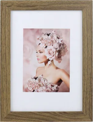 Produktbild von 5er Pack Holz Bilderrahmen Foto Plexi Rahmen Acryl Collage Wanddeko Poster S215 - Farbe: Eiche | Format: 21x29,7 A4
