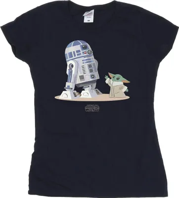 Produktbild von Star Wars - "The Mandalorian" T-Shirt für Damen BI43305 (S) (Marineblau)