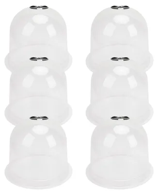 Produktbild von Omgoods – Set aus 6 Mini-Gewächshäusern für Pflanzen mit Etiketten