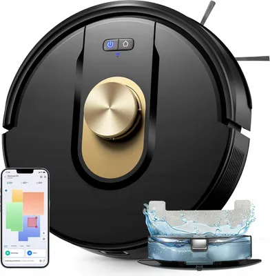 Obrázok produktu pre Vysávač Ultenic W9 s funkciou utierania, navigáciou LDS LiDAR, sacím výkonom 2600 Pa, výdržou 150 minút, kompatibilný s Alexa a Google Home