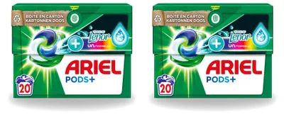 Produktbild von 2 x Ariel Pods+ Touch of Lenor Unstoppables Waschmittelkapseln für Buntwäsche - Vorteilspackung - 2 Stücke
