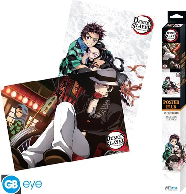 Image de Jeu de posters Demon Slayer : Chibi Posters - Série 3 (52 x 38 cm)