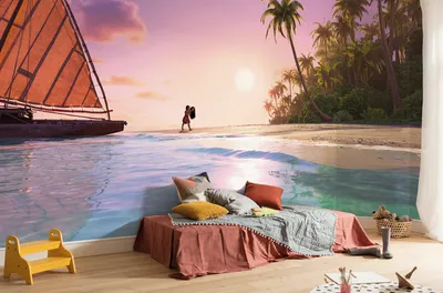 Zdjęcie produktu dla Tapeta fototapeta Komar Vlies - Disney Moana 2 Ocean Spirit - rozmiar 500 x 250 cm