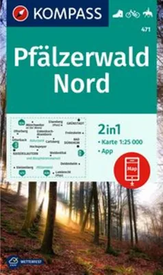 Produktbild von KOMPASS Wanderkarte 471 Pfälzerwald Nord 1:25.000