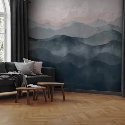 Produktbild von Vlies Fototapete - Blue Mountains 450x315 cm Landschaften c-A-0237-a-a