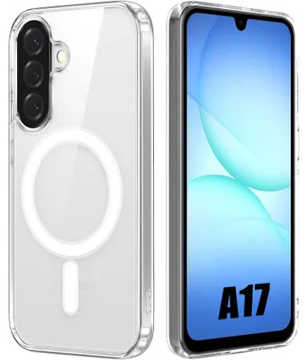 Image de Coque pour Samsung Galaxy A17 4G/5G, avec Cercle Magnétique Antichoc Rigide Protection Transparente