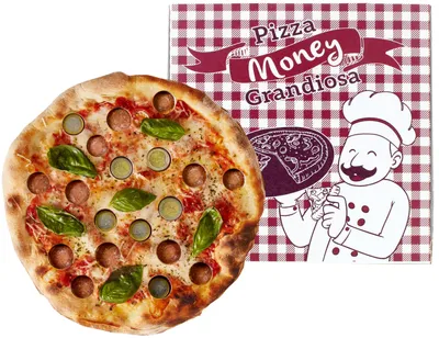 Produktbild von Pizza Money Grandiosa Geldgeschenk Pizza Spardose im Pizzakarton Geschenkidee