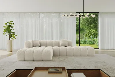 Produktbild von ALTDECOR Ecksofa in L-Form OLEA-L2 - 289x176x71 cm Dunkelgrau - Corner Sofa Bett Eckcouch Couch Wohnlandschaft Cauchsofa