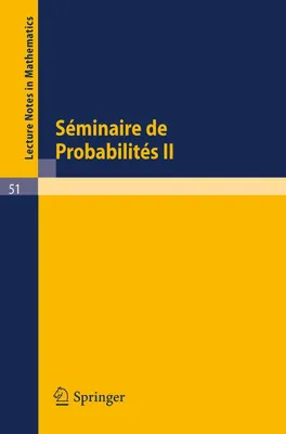 Produktbild von Séminaire de Probabilités II