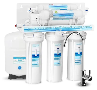 Immagine prodotto di Sistema di osmosi inversa - Filtro per l'acqua - Filtro per l'acqua potabile - Sistema di purificazione dell'acqua - Filtro RO