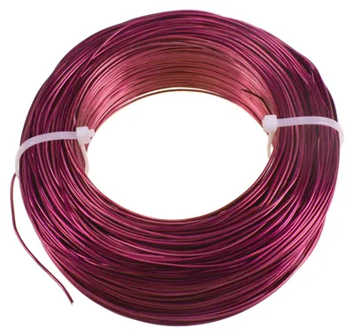 Produktbild von 120m Aluminiumdraht Ø 1mm Aludraht Basteldraht Dekodraht Schmuckdraht pink