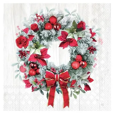 Image de Serviette 33 Cm Couronne Fleurie Mix - Ambiente Europe