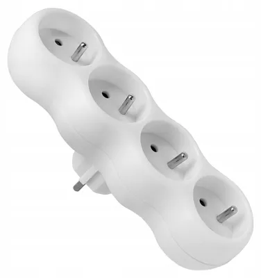 Immagine prodotto di distributore a 4 vie con messa a terra, bianco, Elgotech R-40CA
