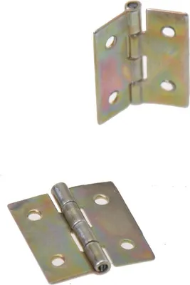 Obrázek produktu pro Aqbau® Válcované panty Poloviční šířka 20 mm x 18 mm Nábytkové panty Pozinkované 50 kusů