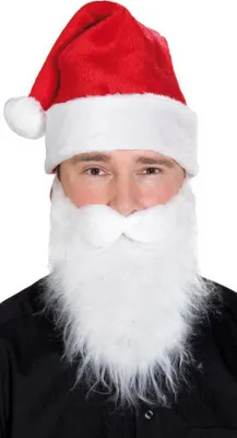 Produktbild von Weihnachtsmann Mütze Nikolaus Hut Plüschrand Weihnachten Karneval Fasching
