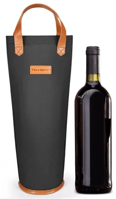 Image de SolidKeus - Sac isotherme pour une bouteille de vin, idéal pour les pique-niques