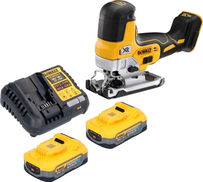 Produktbild von DeWalt DCS 335 H2 Akku Stichsäge 18 V 135 mm Brushless + 2x Powerstack Akku 5,0 Ah + Ladegerät
