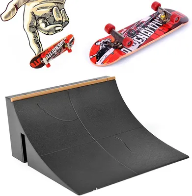 Produktbild von Finger Skateboard Park Set 8-teilig, für Kinder, Spielzeug