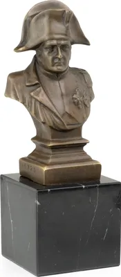 Image de Moritz Statue en bronze Buste de l'Empereur Napoléon Hauteur 20 cm 1,4 kg Sculpture Statue Style antique historique Décoration Vintage