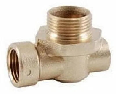 Image de Raccord en T pour collecteur, dimensions : 3/4" x 1/2" x 3/8"