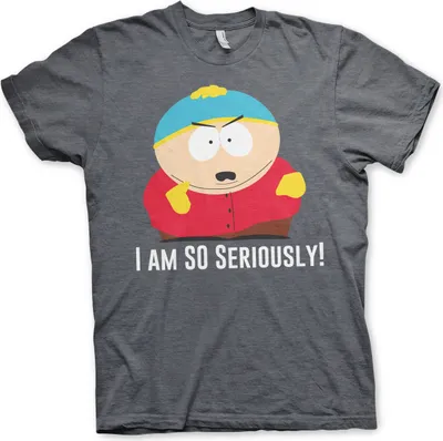 Immagine prodotto di Eric Cartman - Maglietta "I Am So Seriously" - Medium - Dark-Heather