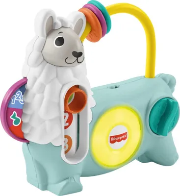 Image de Jouet interactif Fisher Price, Emma Le Lama, pour bébés, multicolore