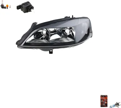 Immagine prodotto di Johns, Fari neri + Osram Night Breaker Laser adatto a Opel Astra G sinistra 6207044 5288904AB 90590665 1216289 09194592 09199894 09201950 1