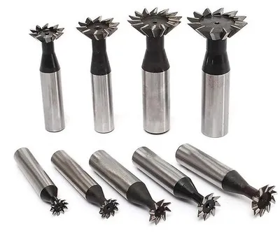 Immagine prodotto di Fresa angolare HSS a doppio taglio - 12 mm - gambo cilindrico - Utensile di precisione.