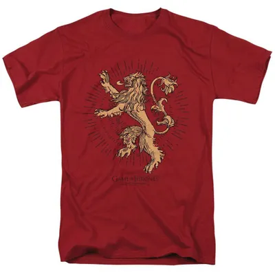 Produktbild von Game of Thrones - "Lannister Burst" T-Shirt für Herren/Damen Uni TV39228 (XL) (Kardinal)