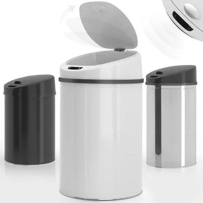Immagine prodotto di Cassonetto automatico con sensore - da 30 a 60 litri, in acciaio inossidabile o acciaio zincato