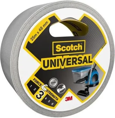 Imagen del producto de Scotch 7100205303 Scotch Universal Gewebeband silber 48,0 mm x 25,0 m 1 Rolle